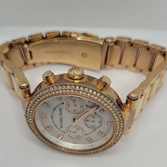 MICHAEL KORS Parker MK5491 Womens Stainless Steel Analog Dial Quartz Watch AM510 - Picture 8 of 11